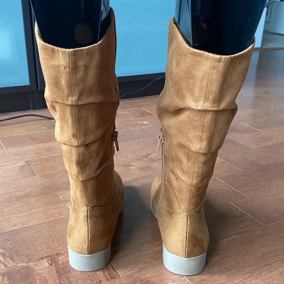 Zoe & Zac girls slouch boots tan size 3 - Picture 5 of 8